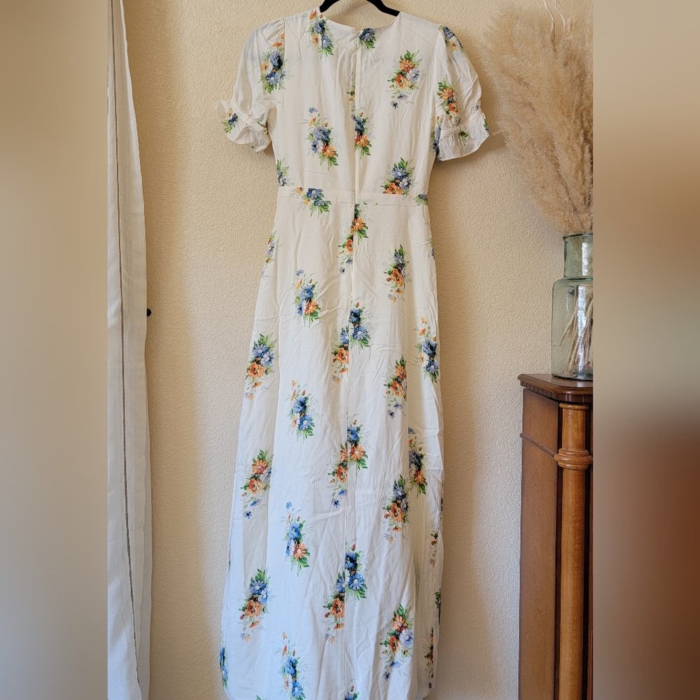 Madewell Ruffle-Sleeve Maxi Dress in Classic Corsage size 00 - Picture 3 of 8